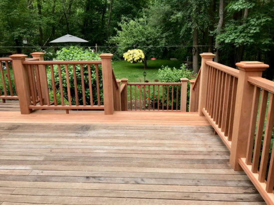 New Deck with Backyard View in Duxbury