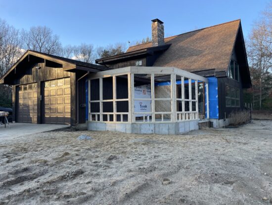 Framing of Greenhouse Addition in Plymouth