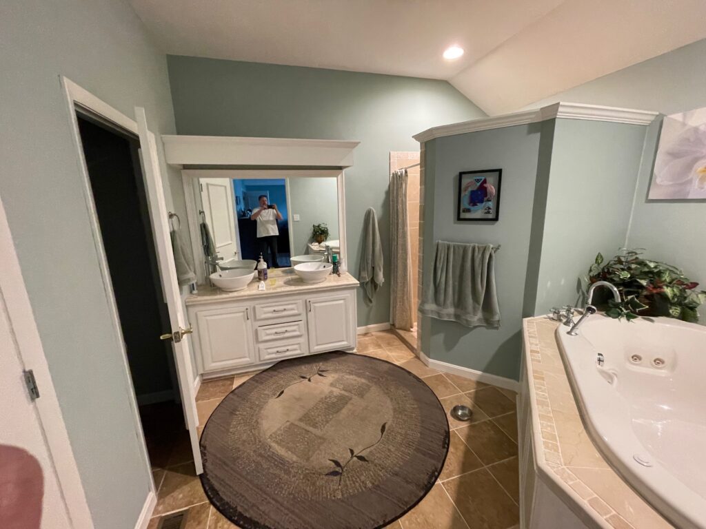 Before Plymouth Bathroom Remodeler arrived to start Remodeling project