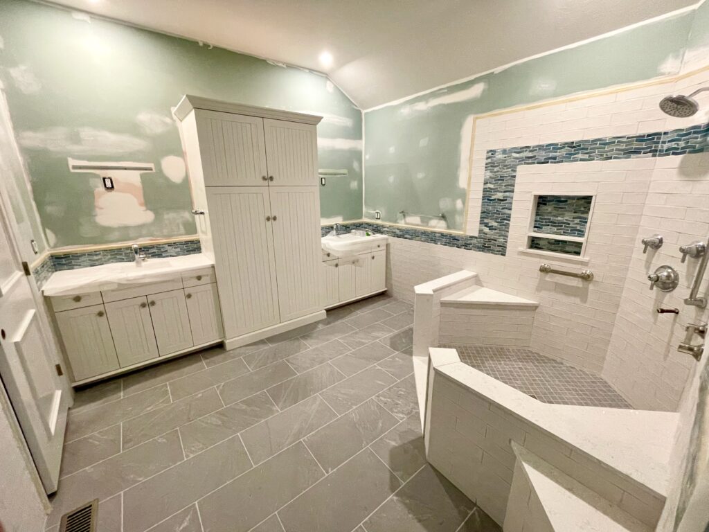 Almost completed bathroom remodel